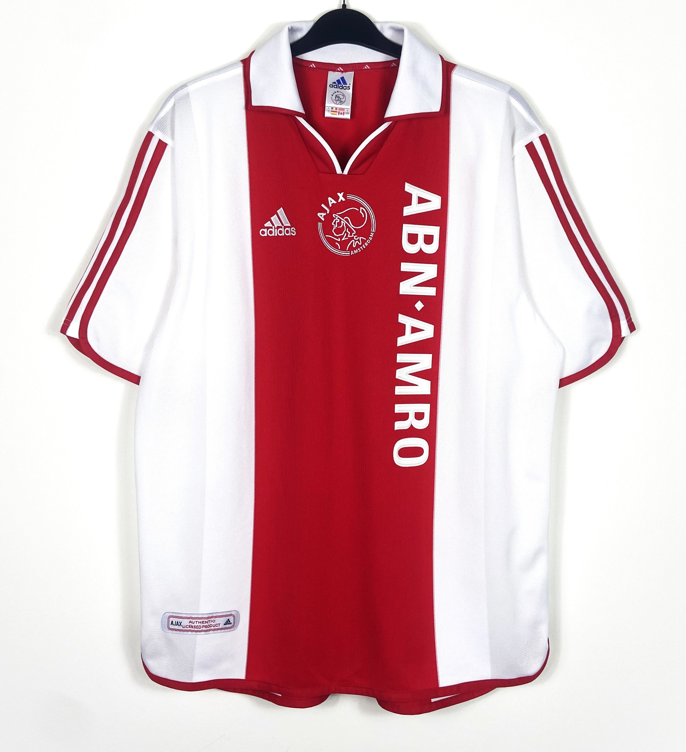 Ajax 2000 - 2001 Home football Adidas shirt #5 Chivu size Large