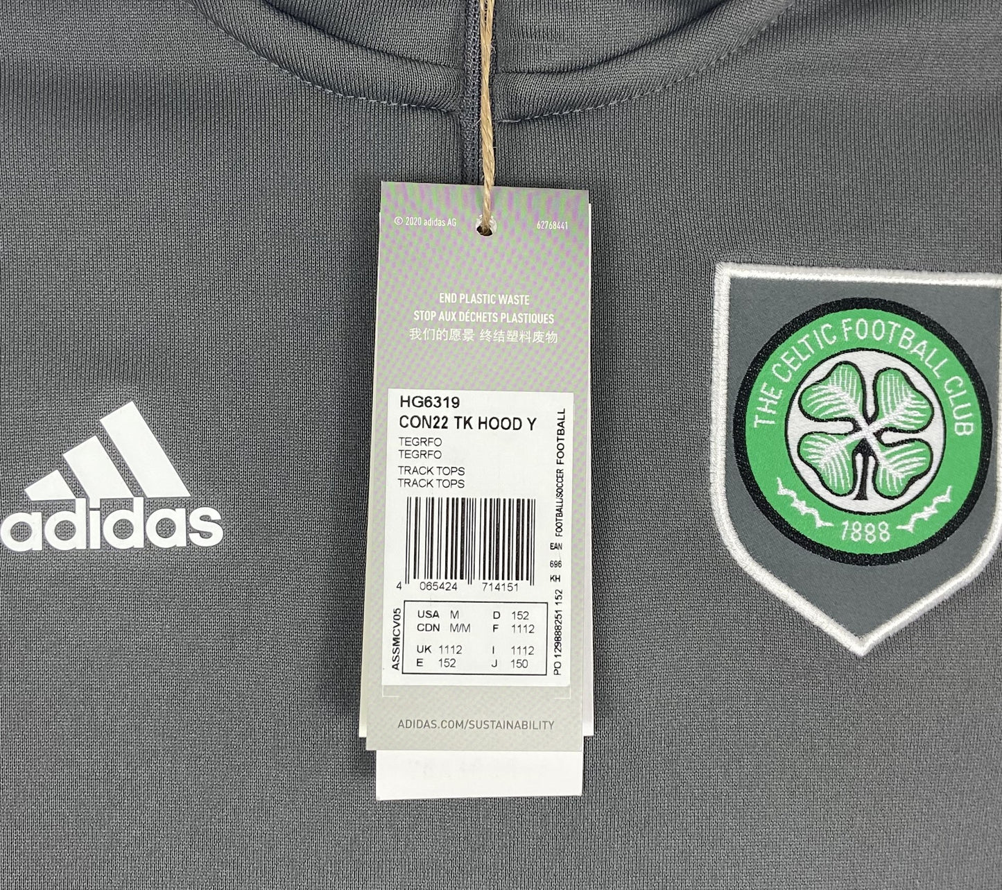 BNWT 2022 2023 Celtic Adidas Training Football Track Top Kids Sizes