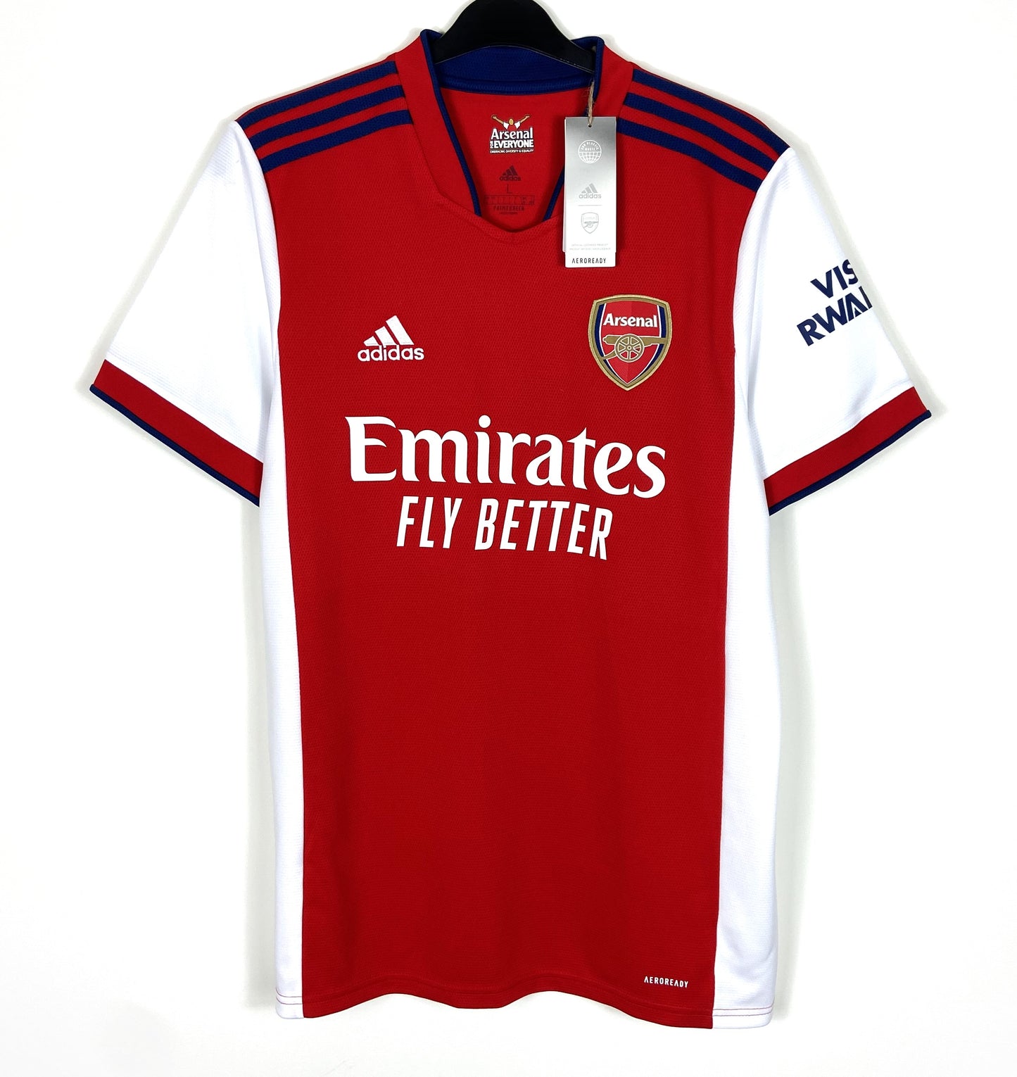 BNWT 2021 2022 Arsenal Adidas Home Football Shirt MARTINELLI 35 Men's Large