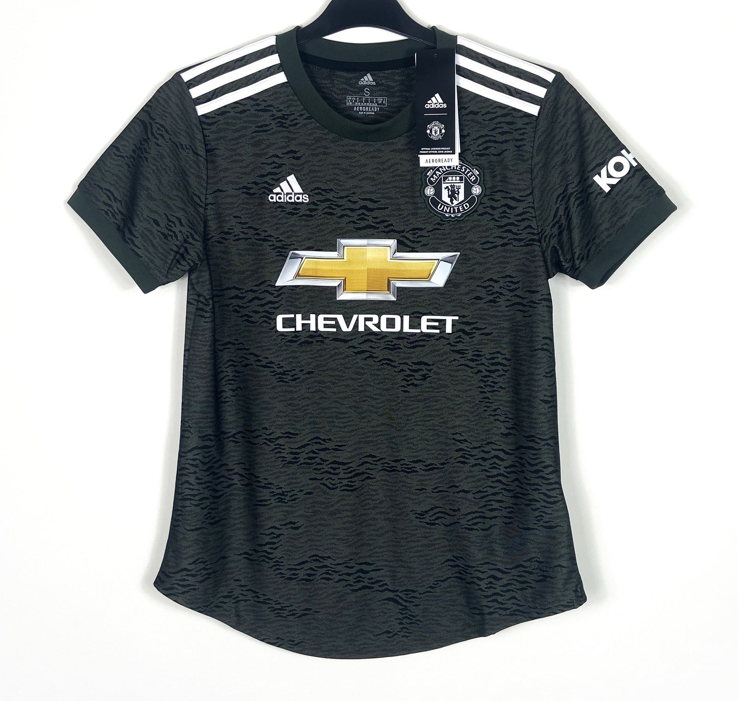 BNWT 2020 2021 Manchester United Adidas Away Football Shirt Women's 8-10