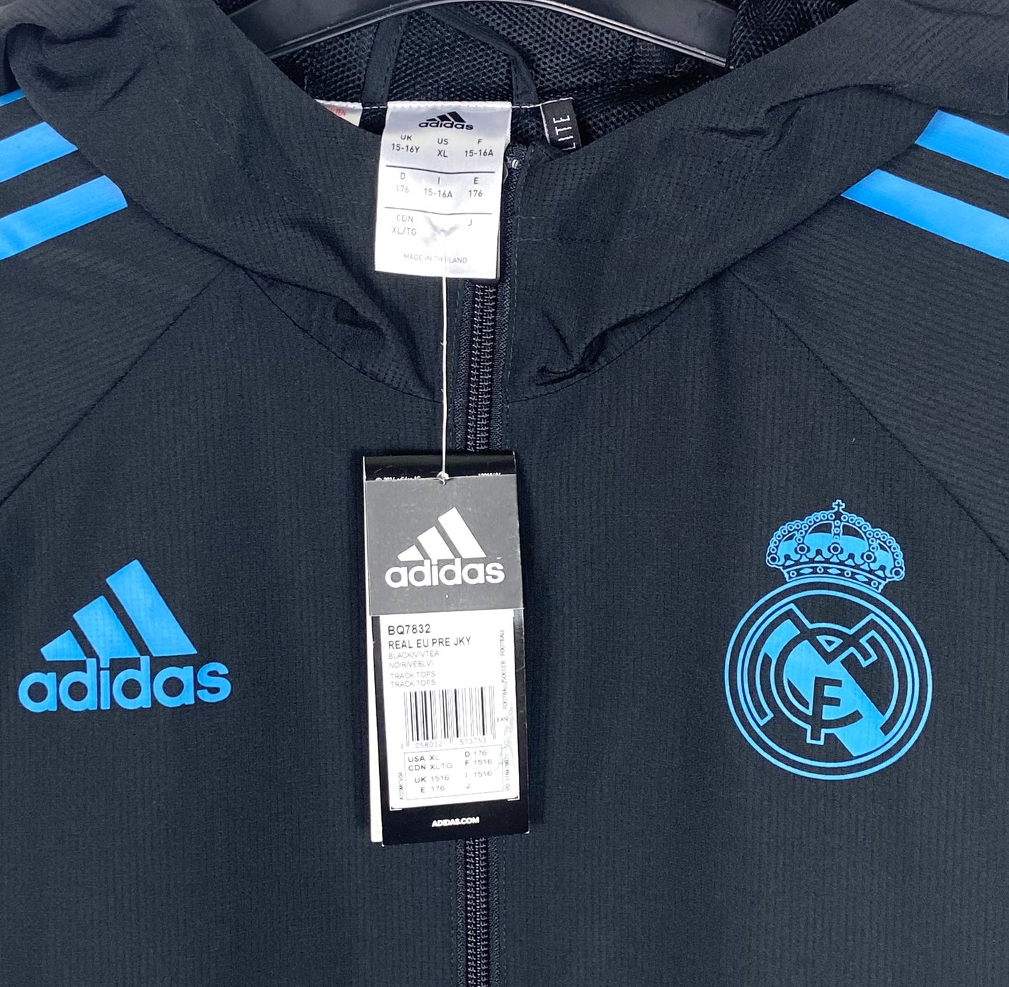 BNWT 2017 2018 Real Madrid Adidas Champions League Football Top Kids 15-16 Years