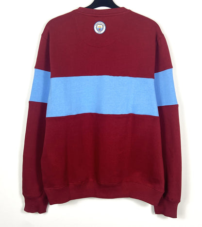 BNWT Manchester City Panelled Crew Neck Football Sweatshirt Men's XXL