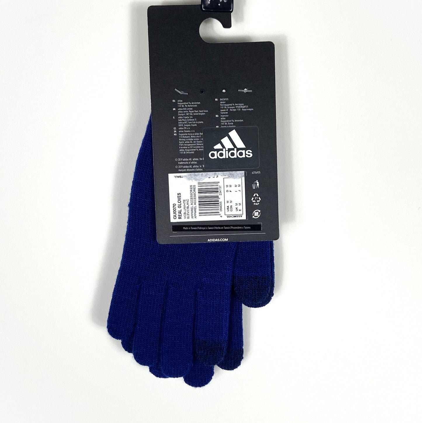 BNWT 2021 2022 Real Madrid Adidas Winter Warm Gloves Men's Medium