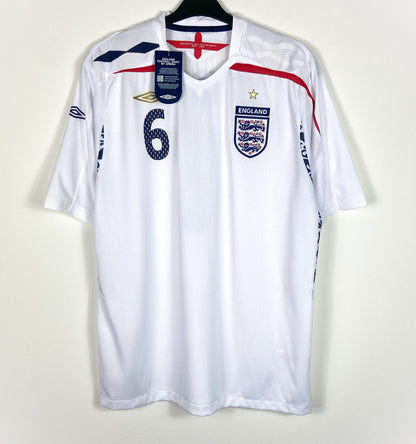 BNWT 2007 2009 England Home Umbro Football Shirt TERRY 6 Men's Sizes