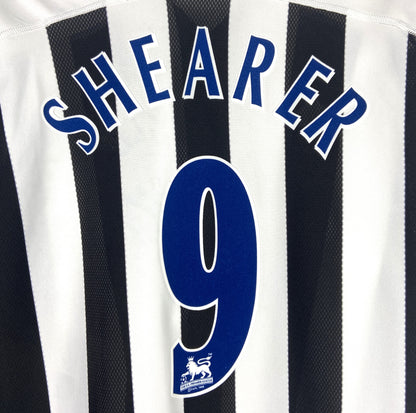 2003 2004 Newcastle Adidas LS Home Football Shirt SHEARER 9 Men's Large