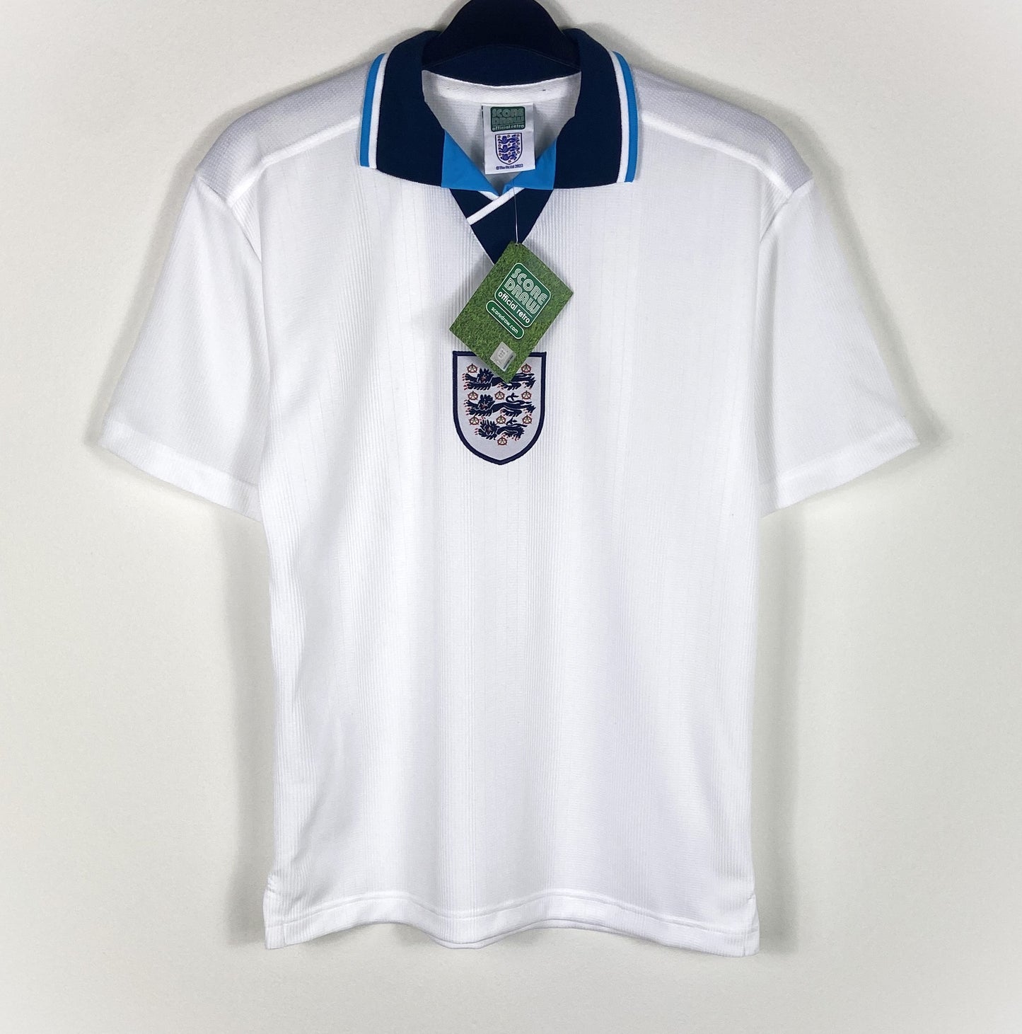 BNWT 1996 England Score Draw Home Football Shirt Men's Sizes