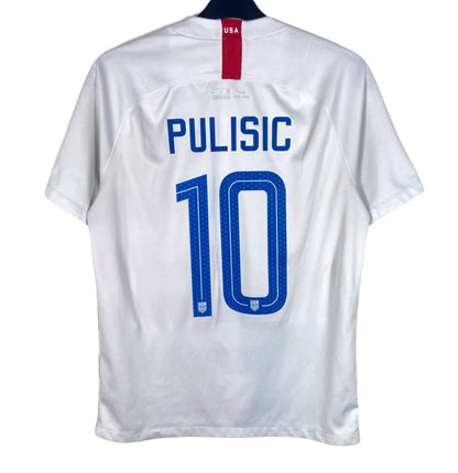 2018 2019 USA Nike Home Football Shirt PULISIC 10 Men's Medium