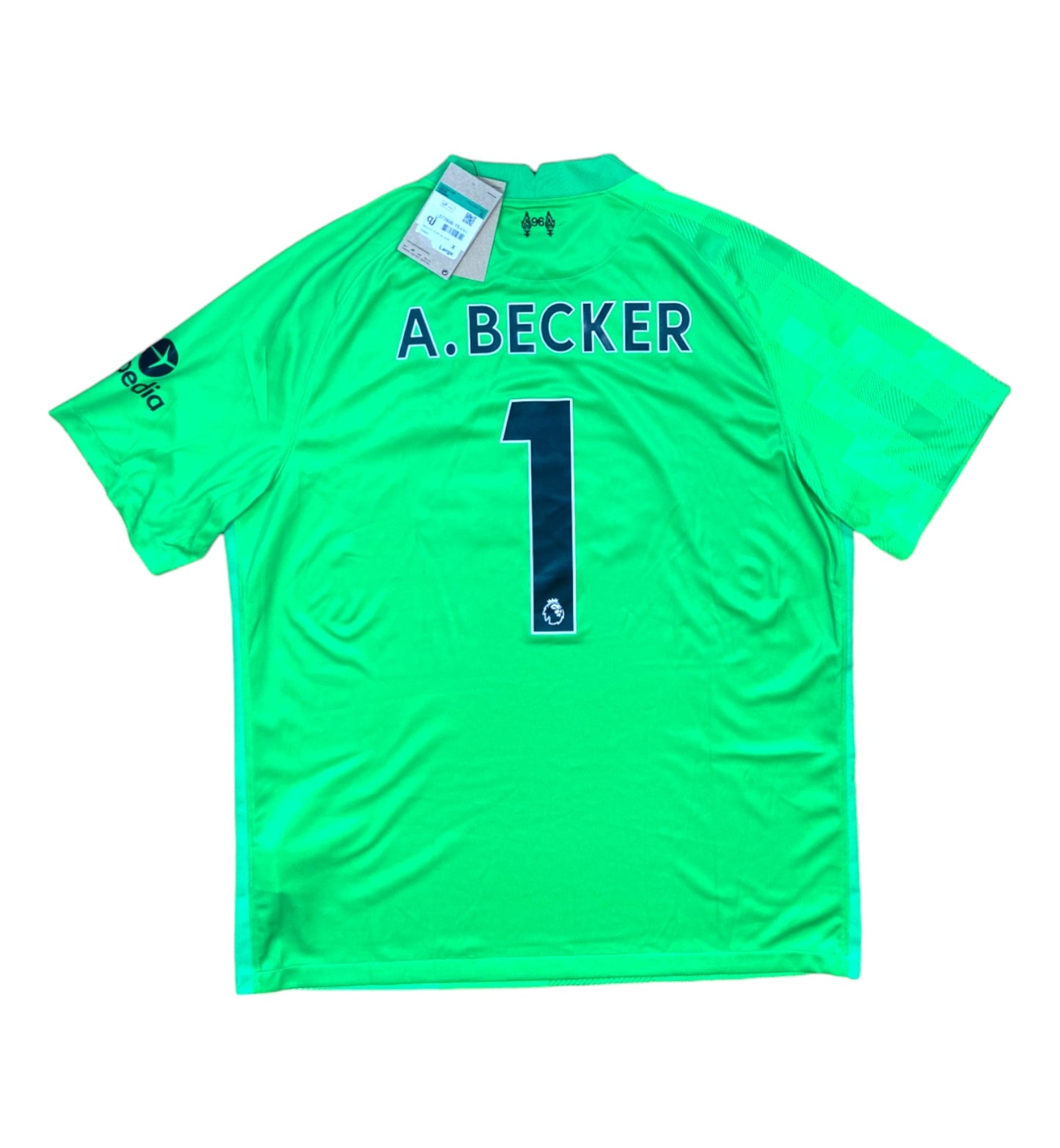 BNWT 2021 2022 Liverpool Nike Home Goalkeeper Football Shirt A.BECKER 1 Men's Sizes