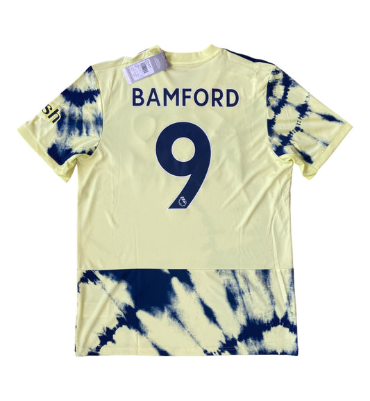 BNWT 2022 2023 Leeds United Adidas Away Football Shirt BAMFORD 9 Men's Large