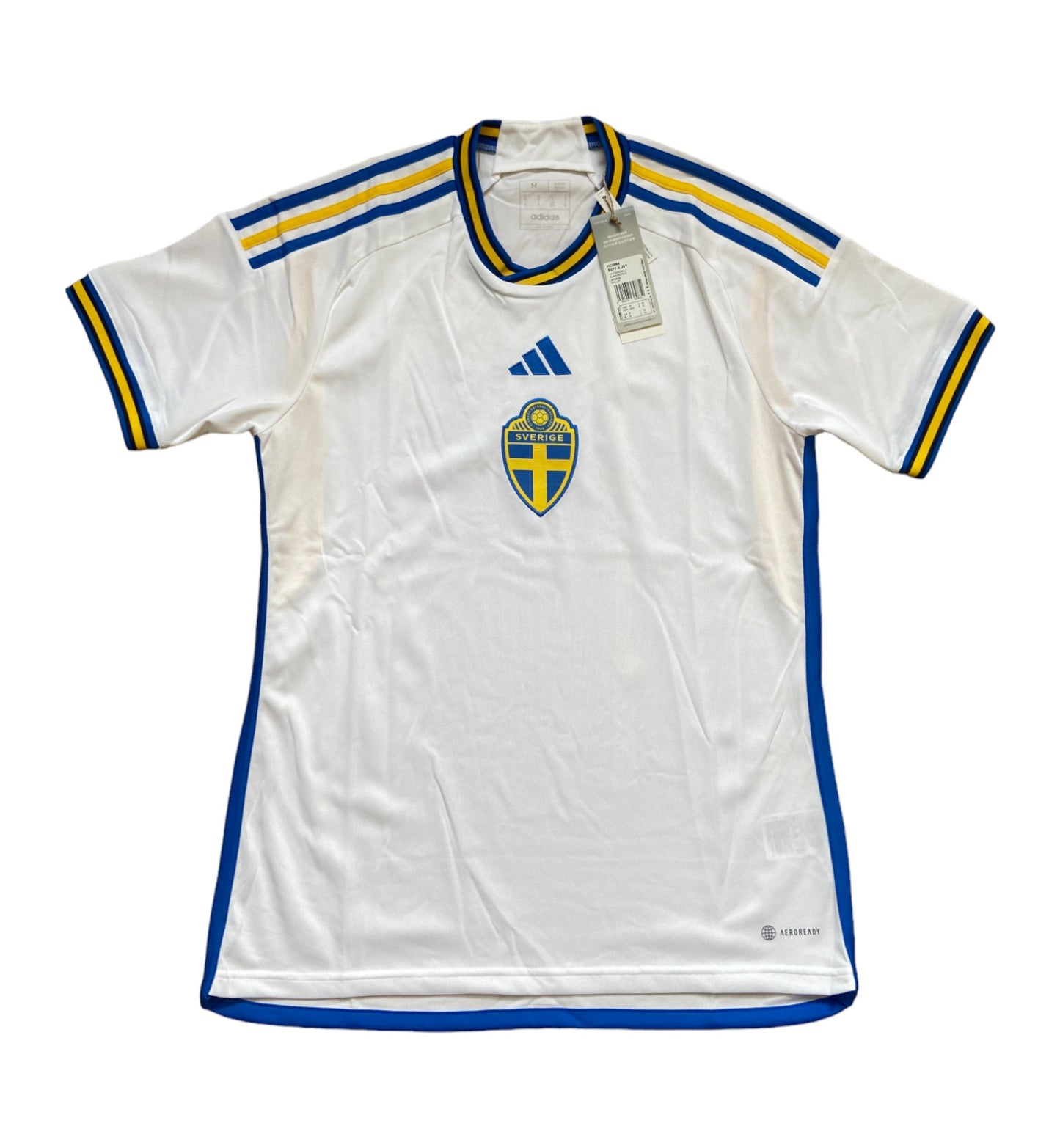 BNWT 2022 2023 Sweden Adidas Away Football Shirt Men's Medium