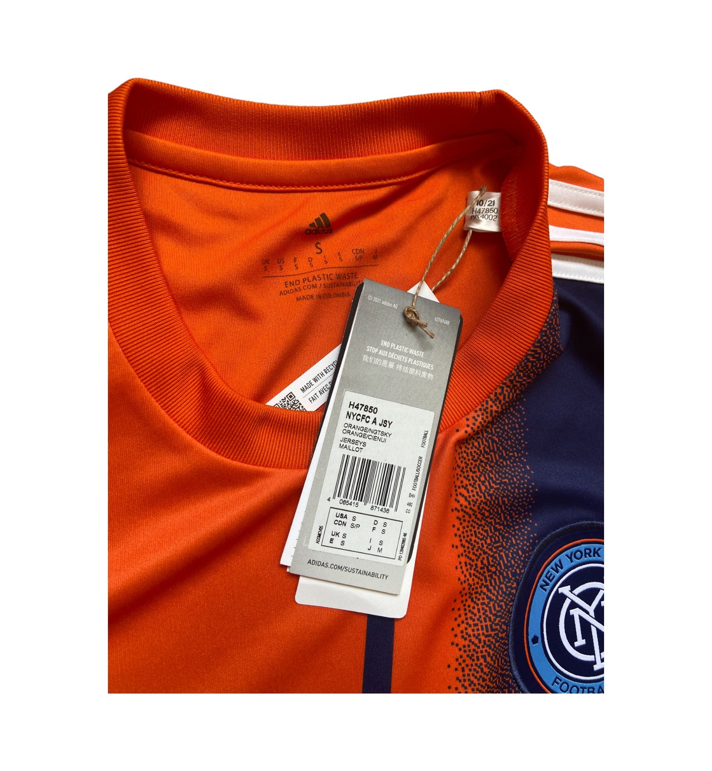 BNWT 2021 2022 New York City FC Adidas Away Football Shirt Men's Small