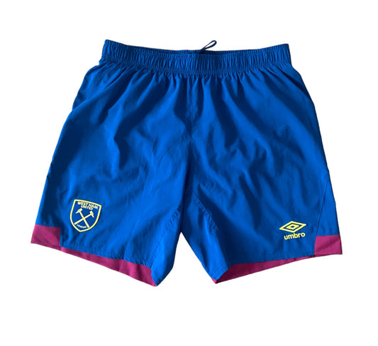 2018 2019 West Ham Umbro Away Football Shorts Men's Large