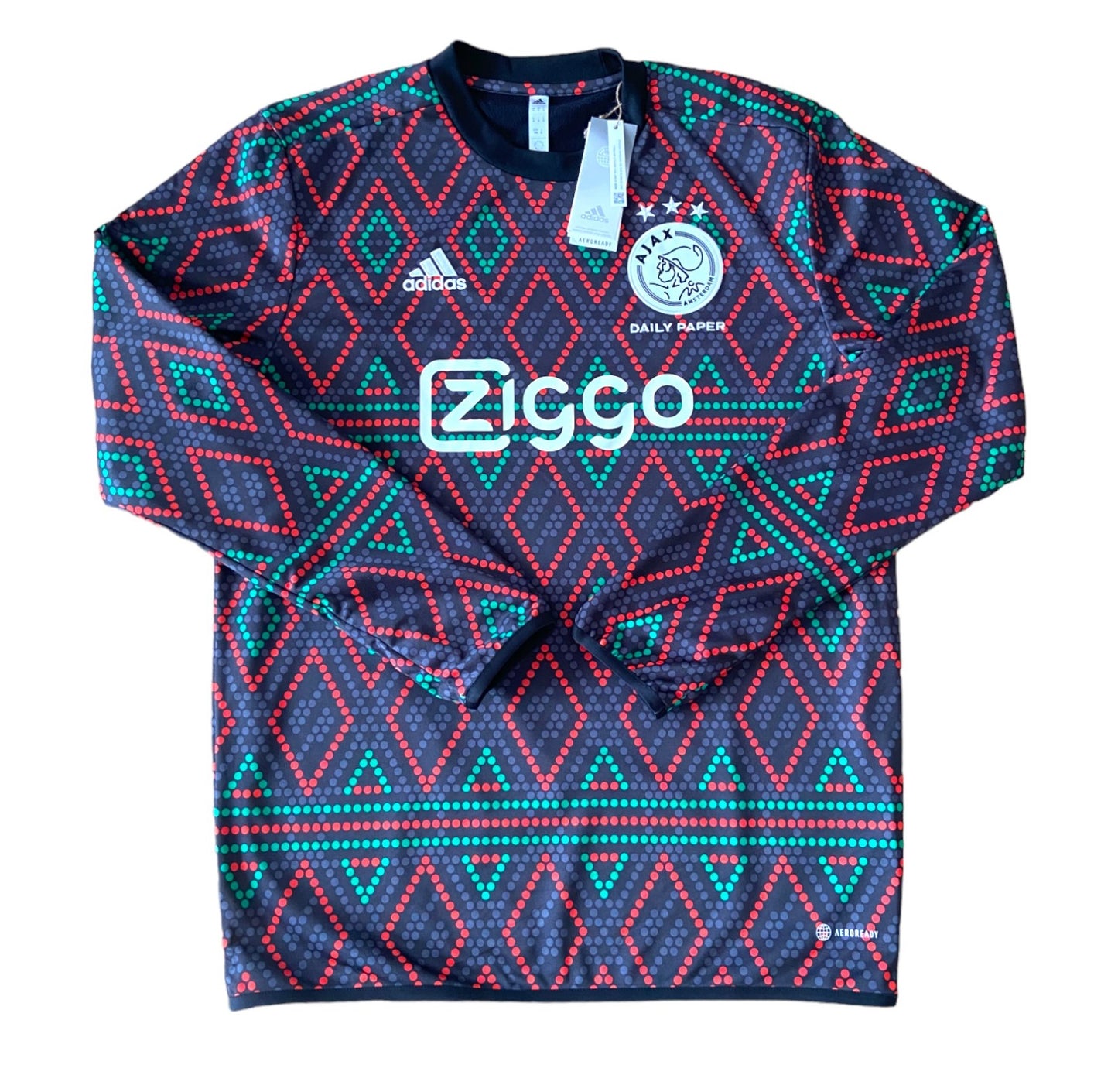 BNWT 2022 2023 Ajax Adidas Warm Up Football Training Top Men's Medium