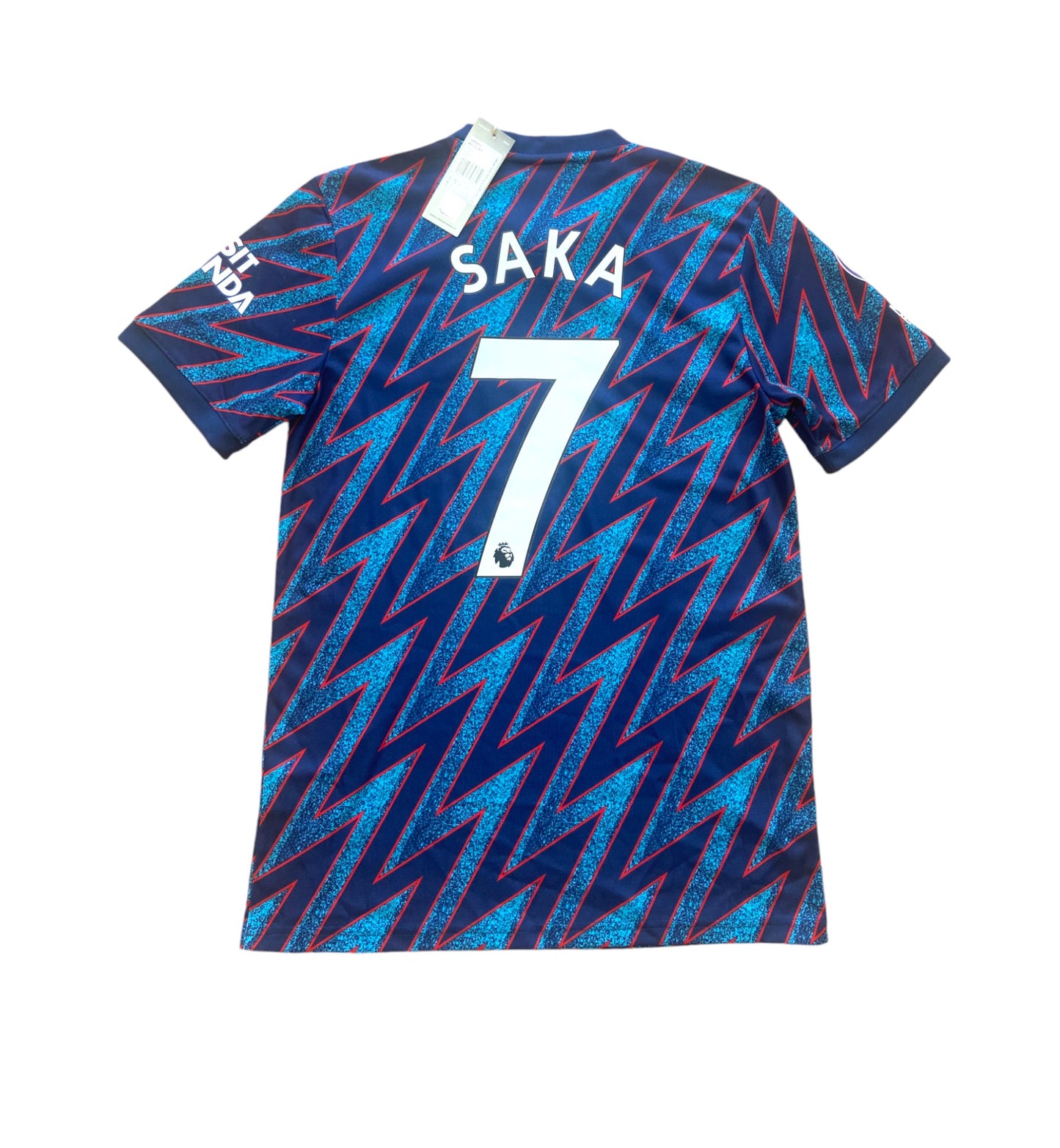 BNWT 2021 2022 Arsenal Adidas Third Football Shirt SAKA 7 Men's Small