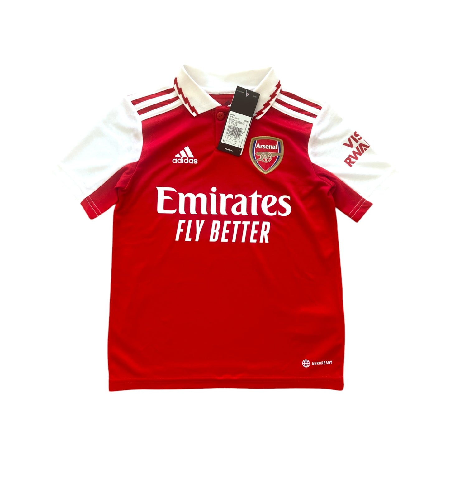 BNWT 2022 2023 Arsenal Adidas Home Football Shirt SAKA 7 Kids 7-8 Years