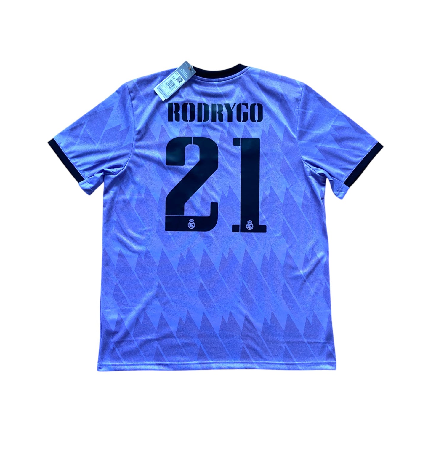 BNWT 2022 2023 Real Madrid Adidas Away Football Shirt RODRYGO 21 Men's XL