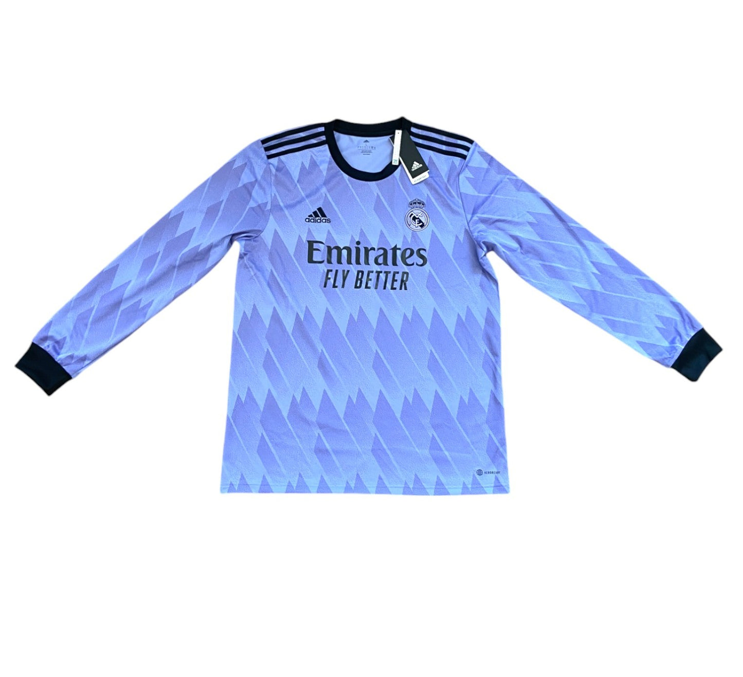 BNWT 2022 2023 Real Madrid Adidas Away LS Football Shirt #10 Men's Large