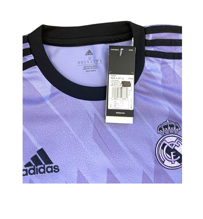 BNWT 2022 2023 Real Madrid Adidas Away LS Football Shirt #9 Men's Small