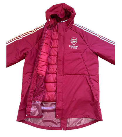 BNWT 2023 2024 Arsenal Adidas Stadium Football Parker Coat Men's XXL