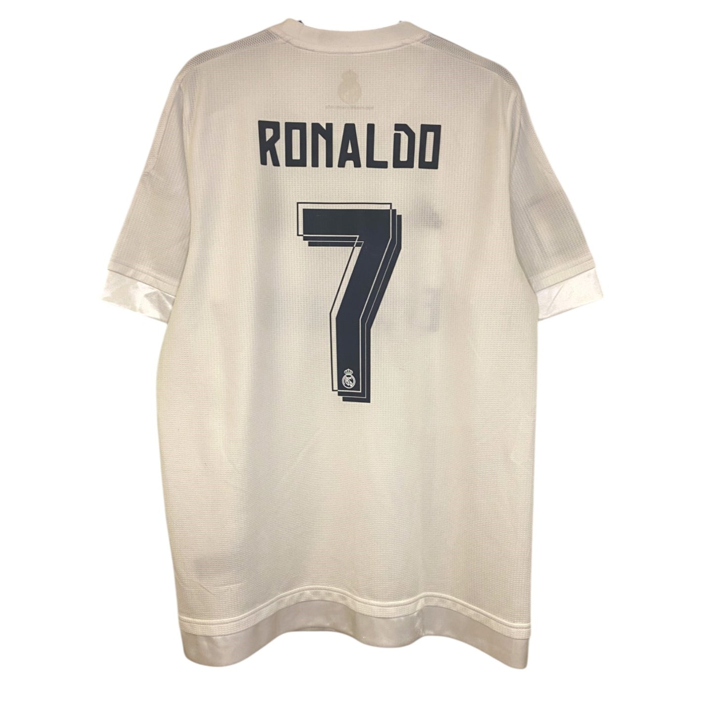 2015 2016 Real Madrid Adidas Home Football Shirt RONALDO 7 Men's Large