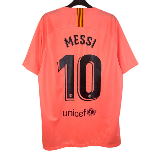 2018 2019 Barcelona Nike 3rd Football Shirt MESSI 10 Men's Large