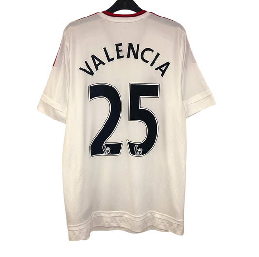 2015 2016 Manchester United Adidas Away Football Shirt VALENCIA 25 Men's Medium