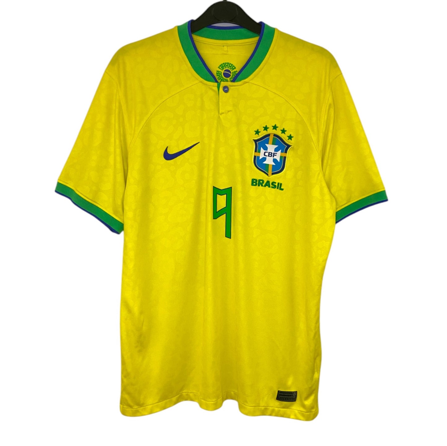 2022 2023 Brazil Nike Home Football Shirt RICHARLISON 9 Men's Medium