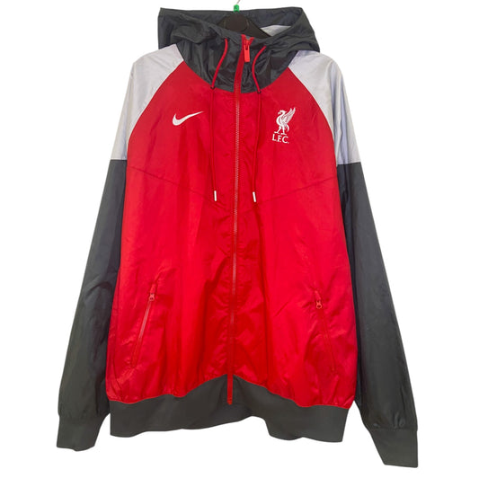 2023 2024 Liverpool Hooded Waterproof Windrunner Football Jacket Mens XL