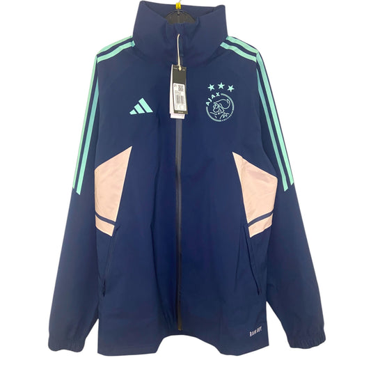 BNWT 2023 2024 Ajax Adidas Football Rain Jacket Men's Medium