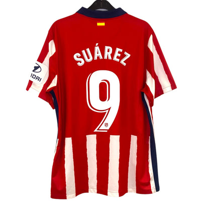 2020 2021 Atletico Madrid Nike Home Football Shirt SUAREZ 9 Men's Large