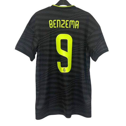 2022 2023 Real Madrid Adidas Third Football Shirt BENZEMA 9 Men's Medium