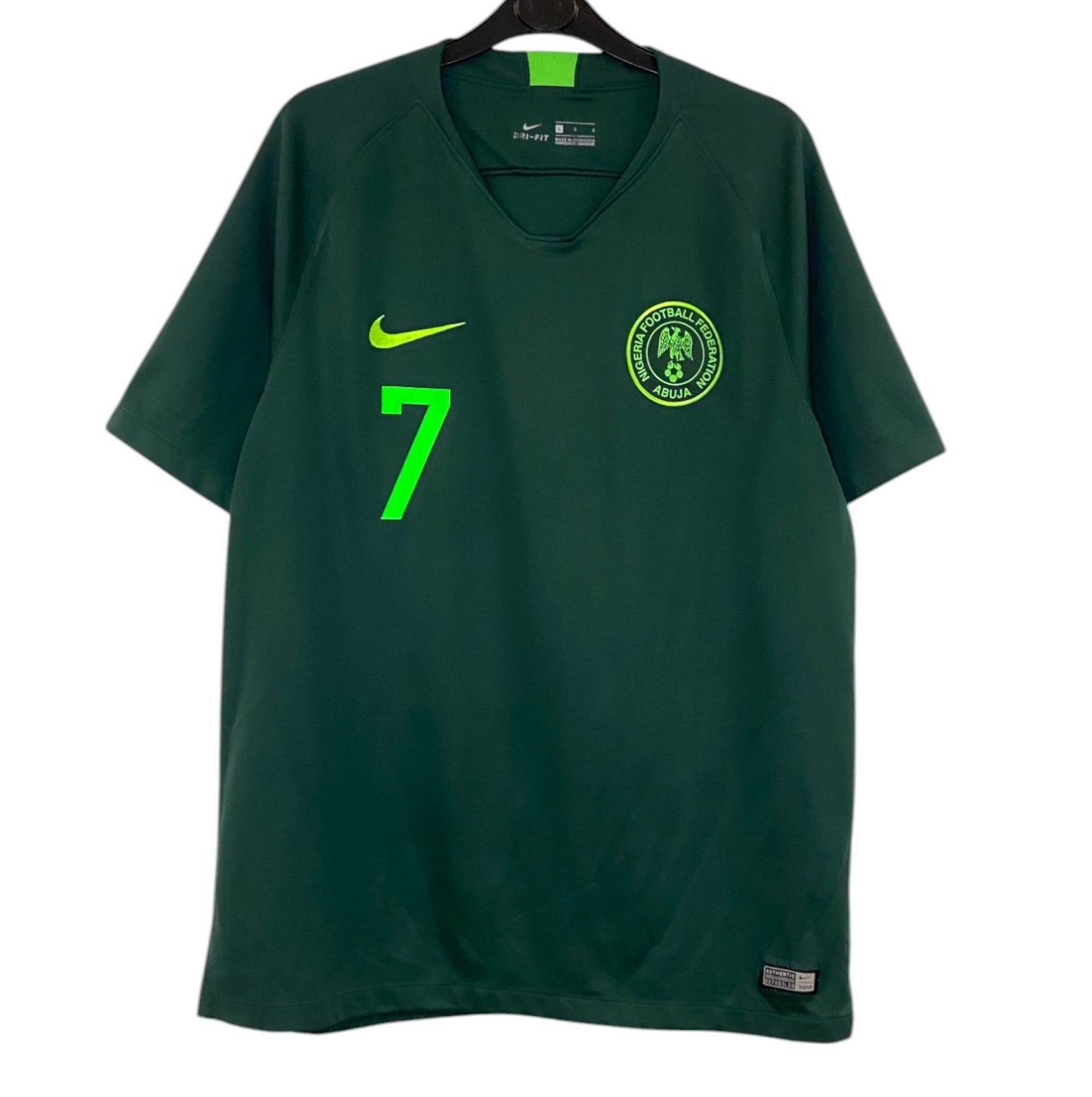 2018 2019 Nigeria Nike Away Football Shirt MUSA 7 Men's Large