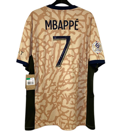 BNWT 2023 2024 Paris Saint-Germain Nike 4TH Football Shirt MBAPPE 7 Men's XL