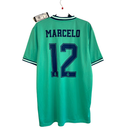 BNWT 2019 2020 Real Madrid Adidas 3rd Football Shirt MARCELO 12 Men's Large