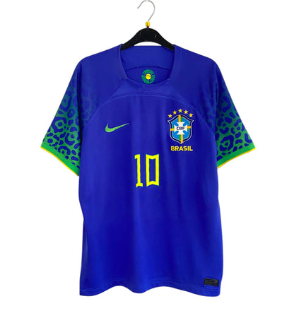 2022 2023 Brazil Nike Away Football Shirt NEYMAR JR 10 Men's Medium