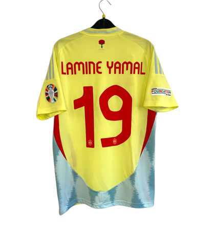 2024 2025 Spain Adidas Away Football Shirt LAMINE YAMAL 19 Men's Medium