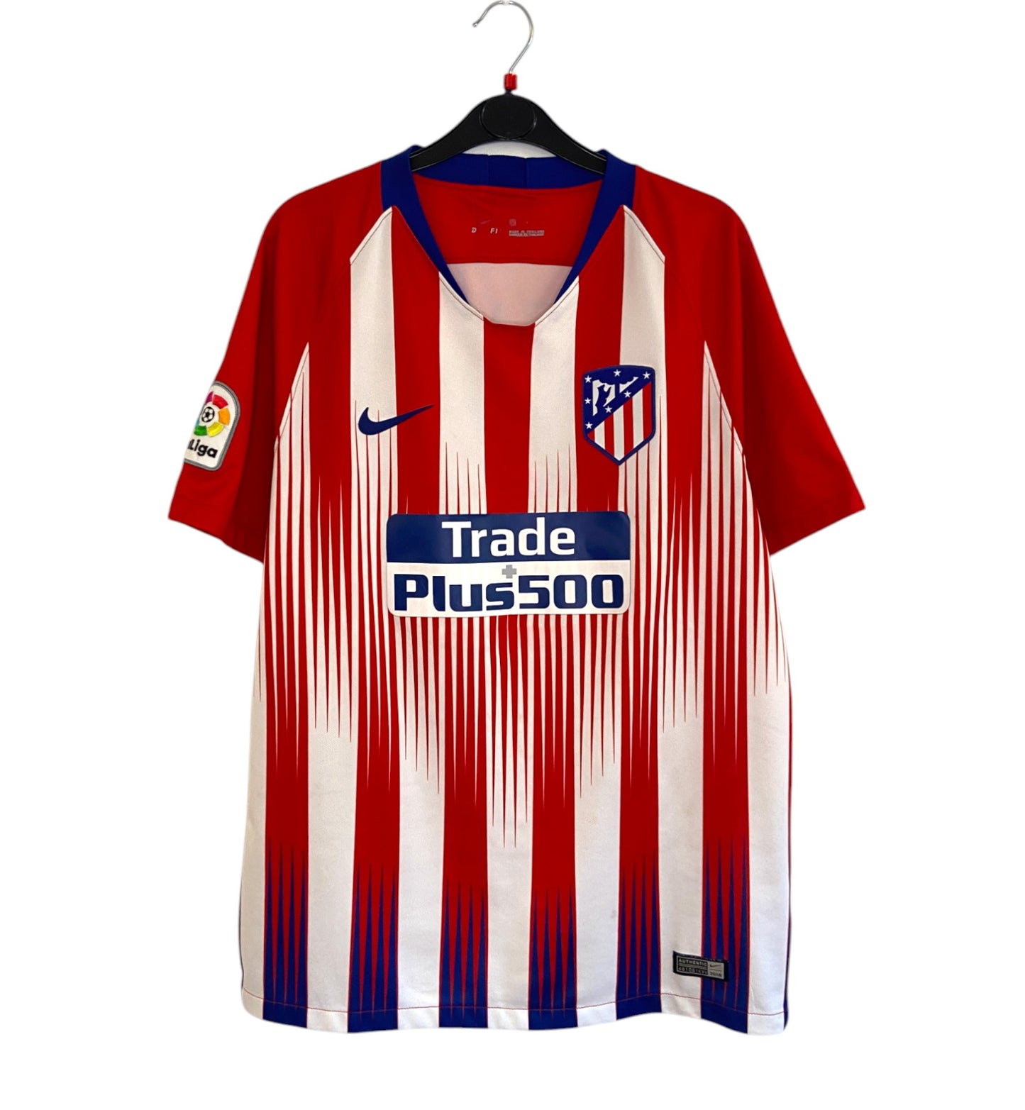 2018 2019 Atletico Madrid Nike Home Football Shirt GRIEZMANN 7 Men's Large