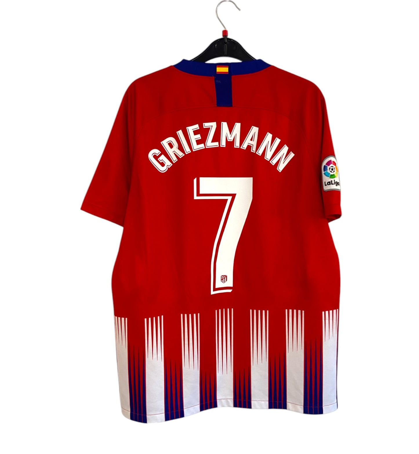 2018 2019 Atletico Madrid Nike Home Football Shirt GRIEZMANN 7 Men's Large