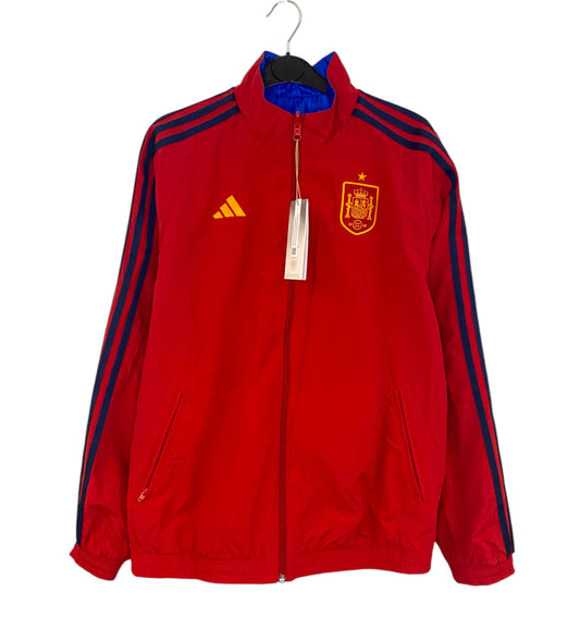 BNWT 2022 2023 Spain Adidas Reversible Anthem Football Jacket Womens 16-18