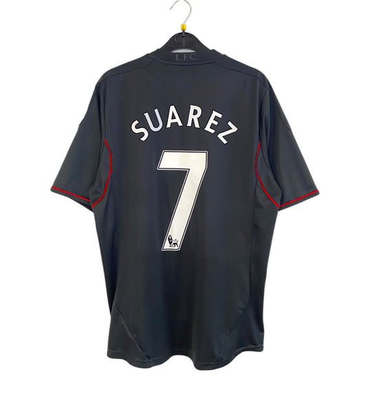 2011 2012 Liverpool Away Adidas Football Shirt SUAREZ 7 Men's Medium