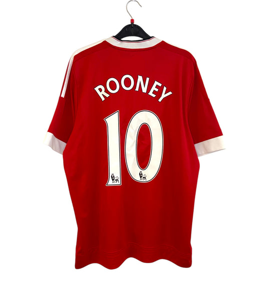 2015 2016 Manchester United Adidas Home Football Shirt ROONEY 10 Men's Large