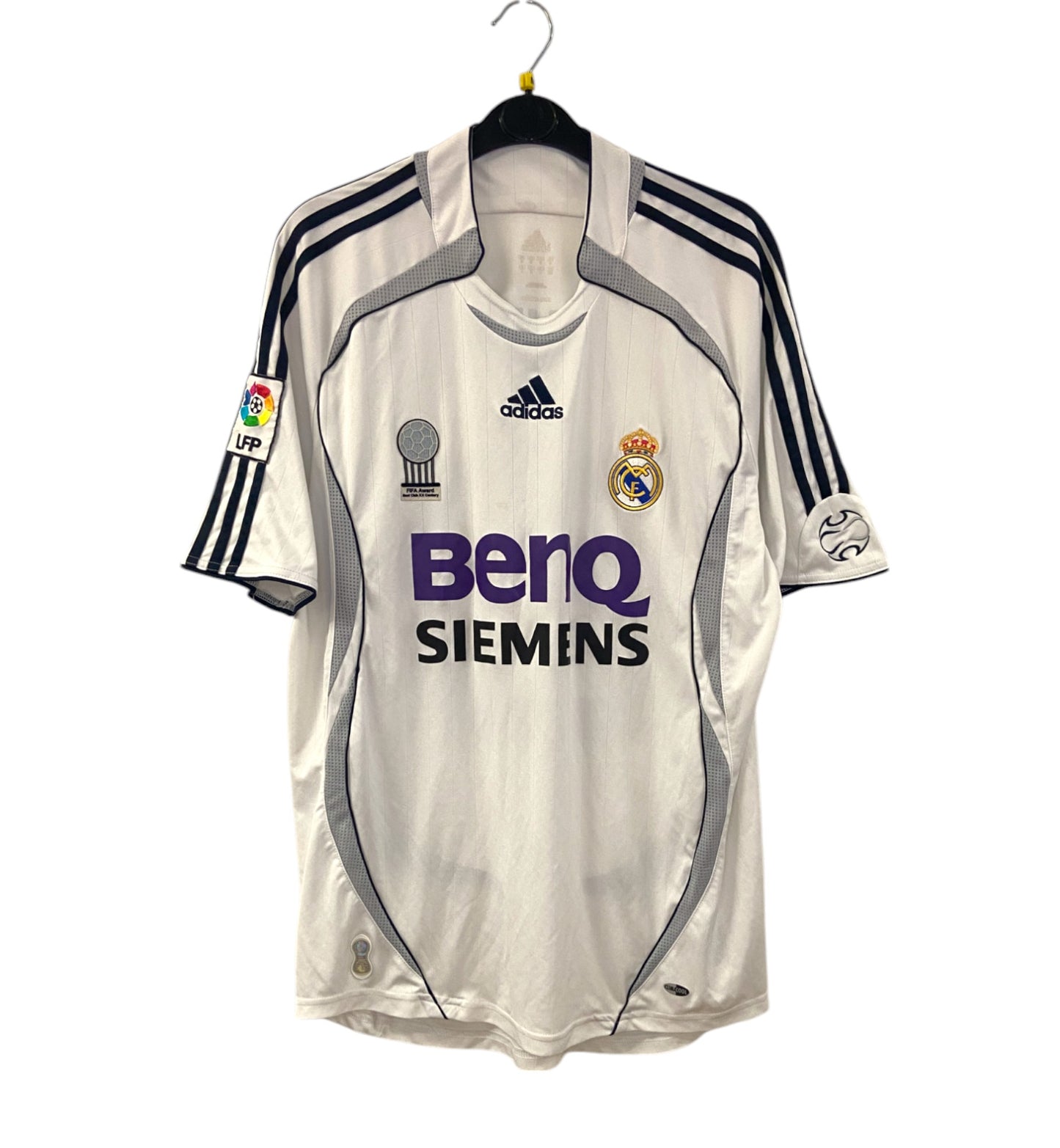 2006 2007 Real Madrid Adidas Home Football Shirt BECKHAM 23 Men's Medium