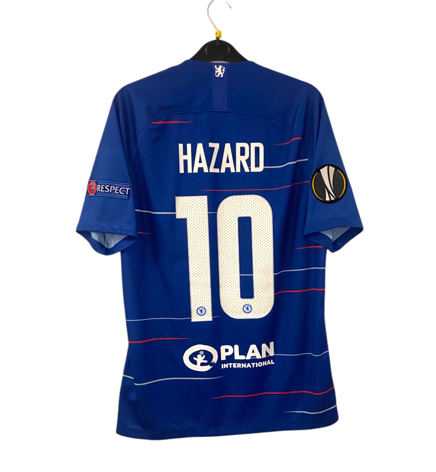 2018 2019 Chelsea Nike Home Europa League Final Football Shirt HAZARD 10 Mens Medium