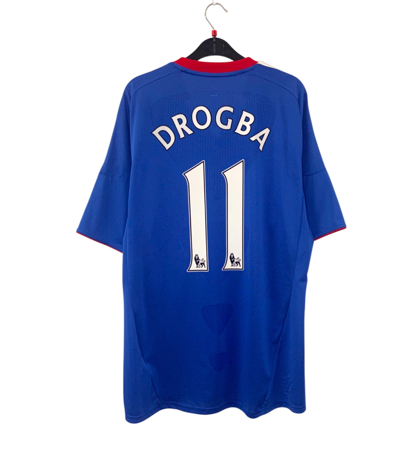 2010 2011 Chelsea Adidas Home Football Shirt DROGBA 11 Men's Large