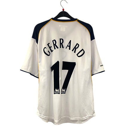 2001 2002 Liverpool Reebok Away Football Shirt GERRARD 17 Men's Large