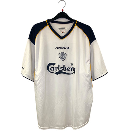 2001 2002 Liverpool Reebok Away Football Shirt GERRARD 17 Men's Large