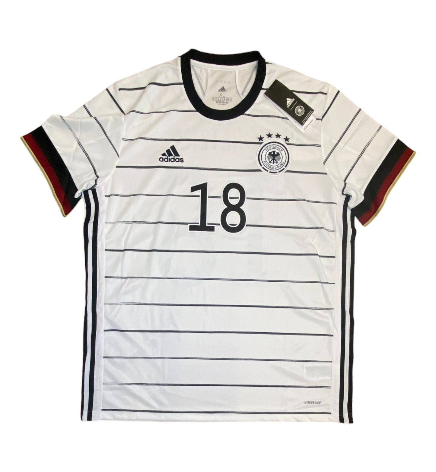 BNWT 2020 2021 Germany Adidas Home Football Shirt GORETZKA 18 Men's XL