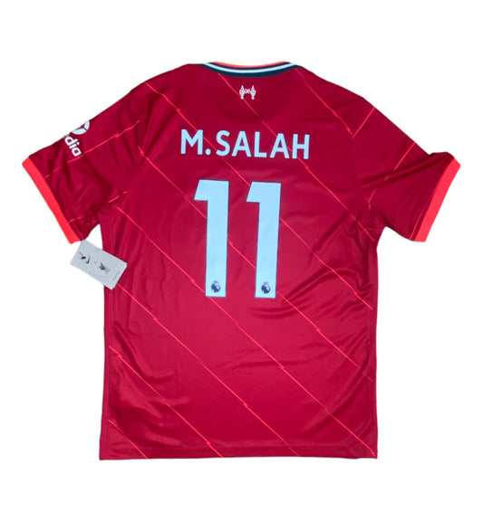 BNWT 2021 2022 Liverpool Nike Home Football Shirt M. SALAH 11 Men's Large