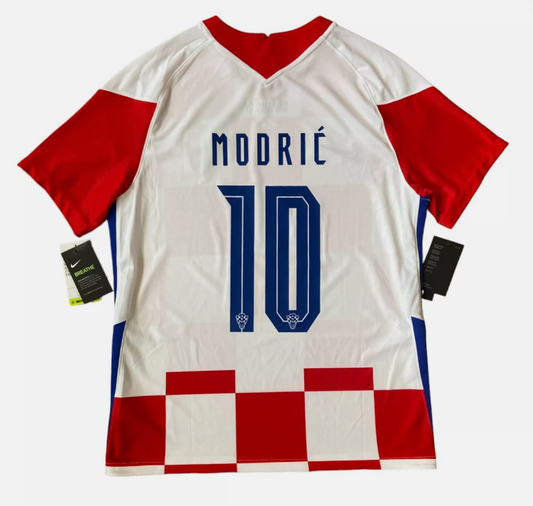 BNWT 2020 2021 Croatia Nike Home Football Shirt MODRIC 10 Men's Large