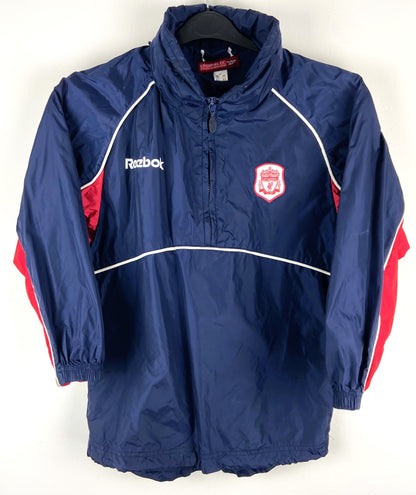 2000 2001 Liverpool Reebok Training Football Coat Kids 9-10 Years